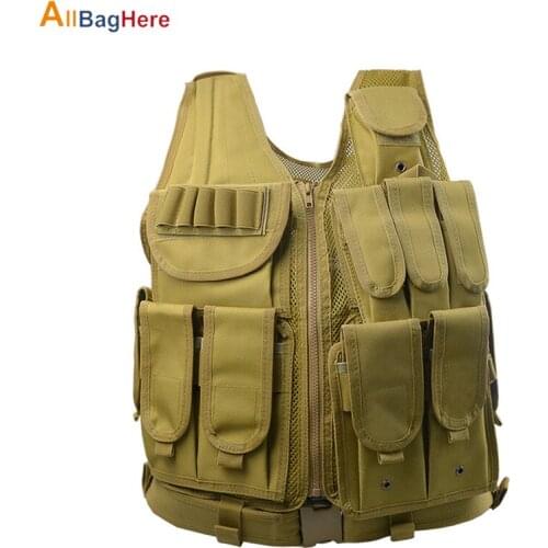 Factory Direct Camouflage Tactical Vest Multi-functional Combat Vest Military Mesh Breathable Outdoor Hunting CS Field Equipment