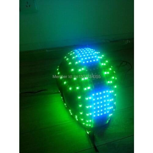 LED helmet/ Dynamic programming of helmet/Luminous helmet/ Alexander robot