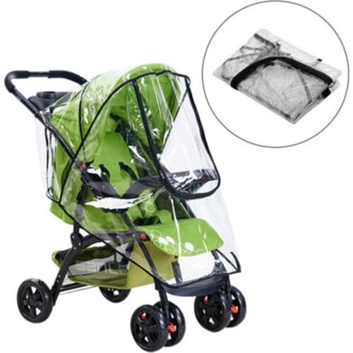 Universal Stroller Rain Cover Waterproof Wind Dust Shield Baby Stroller Pushchair Pram Rain Cover Transparent for Baby Strollers