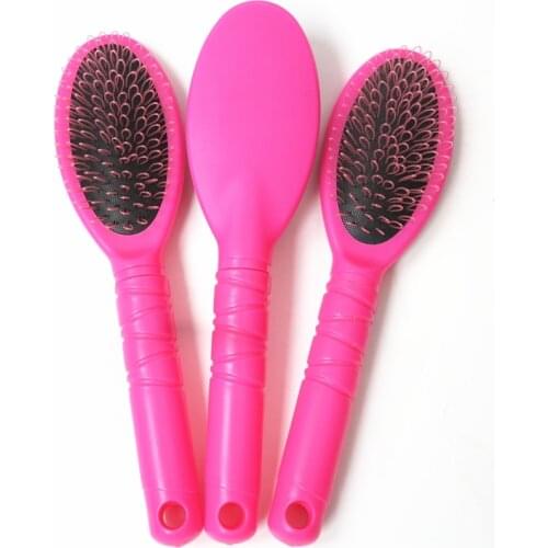 XUCHANG HARMONY 100 Pieces Pink OR Black Color Plastic-handle Loop Hair Brush Comb for Hair Extensions