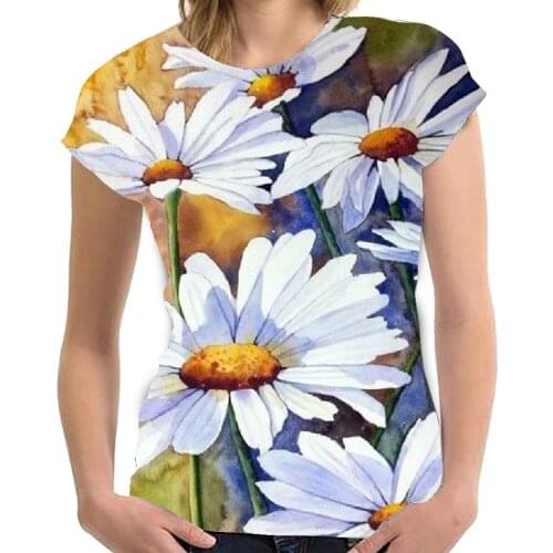 New Oversized Ladies Tops Women Plus Size Floral 3D Print T Shirt Loose O-Neck Short Sleeve Casual Tee Summer Streetwear Top