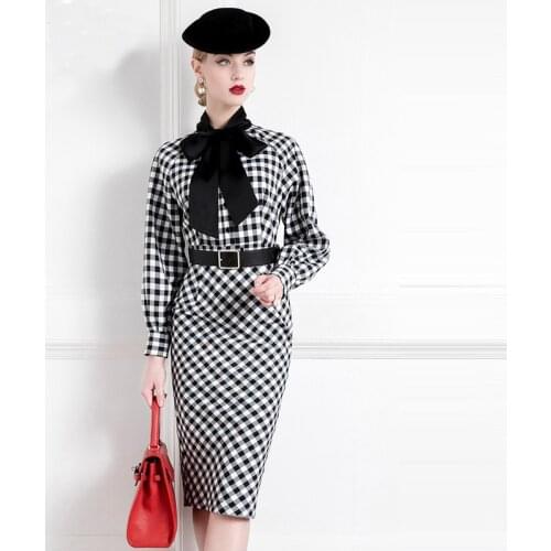 High End Retro Hepburn Dress Womens 2021 Spring New French Style Slim Fit
