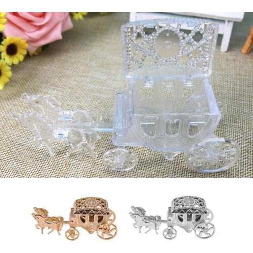1pcs Carriage Shape Cute Candy Chocolate Box Baby Shower Birthday Wedding Party Favor Gifts Event & Party Supplies