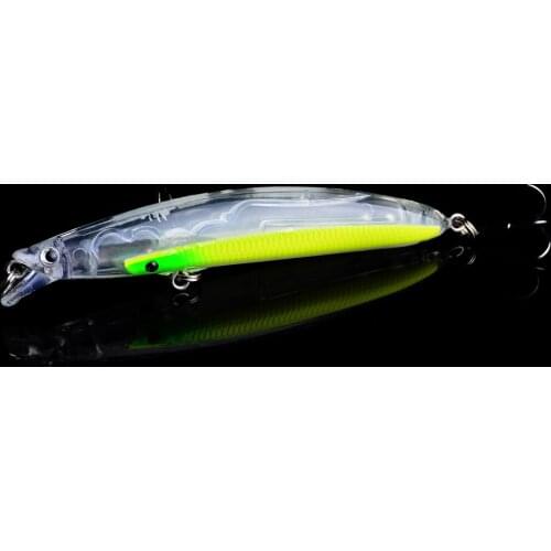 1PC Hard Fishing Lure 9.5cm-4.53"/9.6g-0.52oz Artificial Hard Baits 6 Colors Plastic Minnow Fishing Wobbler Tackle Lure 3D Eyes