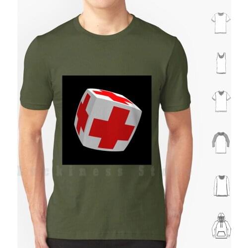 First Aid Box. T Shirt Print 100% Cotton New Cool Tee Box Cube Ehbo First Aid First Aider Gezondheid Health Healthy
