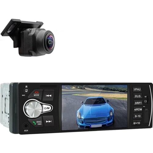 Car 4.1'' HD Car stereo IN OUT FM/AUX bluetooth with Reverse Backup Dynamic Rear View Camera