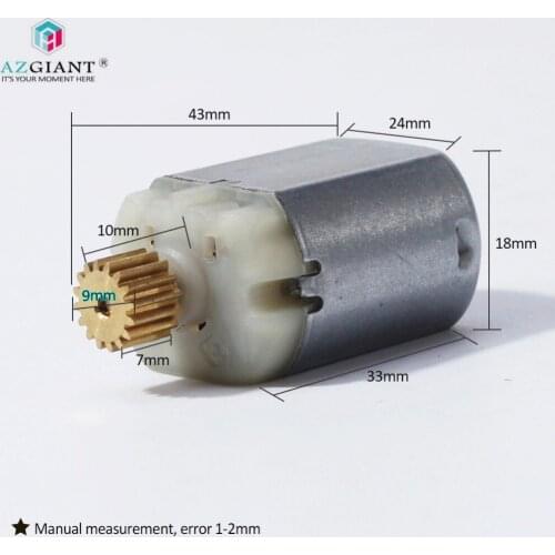 AZGIANT (9*7mm) 16 Teeth Car Latch Door Lock Motor 12V DC , Folding Mirror Motor, Micro Wheel Lock Motor