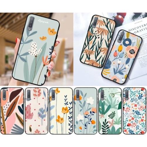 Zororong Floral flowers Painting Phone Case For Samsung Galaxy S10 20 Note10 20 A30 50 70 71 Plus Ultra