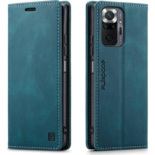 Luxury Leather Wallet Flip Case For Xiaomi Redmi Note 10 Pro Max Phone Case Magnetic Wallet Cover