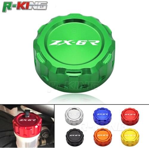 For KAWASAKI NINJA ZX-6R ZX6R ZX 6R 2007-2014 2008 2009 Motorcycle Accessories CNC Rear Brake Reservoir Cover Caps