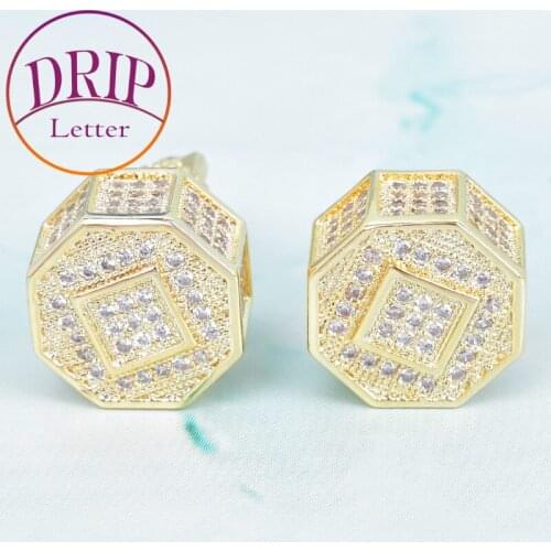 Женские золотые серьги Drip letter China At AliExpress