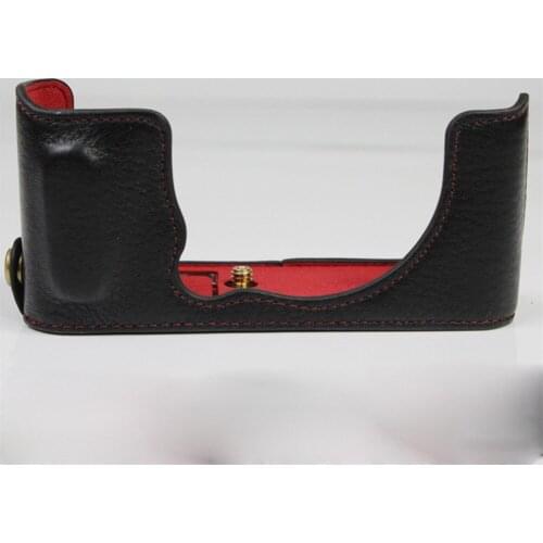 Camera Protective Case Cover Leather Half Sleeve Bag Hand Grip for FUJIFILM X-E4 Camera Protective Sleeve