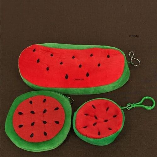 3sizes, Watermelon Plush Toy BAG , 7-22CM Plush Purse , key chain plush toy purse