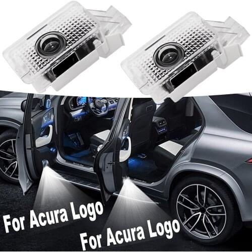 For ACURA MDX RLX ZDX TLX TL Led Door Logo Light Projector Car Tuning Auto Emblem Shadow Ghost Warning Welcome Light 12V