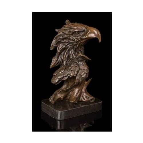 Arts Crafts Copper Mighty Abstract eagle head sculptur Brass sculptures animal bust Horse head Statue Bronze Horses Figurine CZW