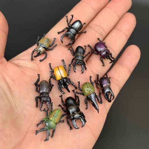 Super mini model toy pvc figure insects 10pcs/set