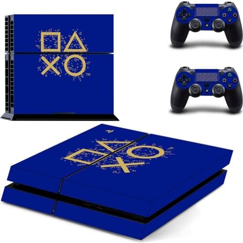 Game symbol Decal PS4 Skin Sticker For Playstation 4 Console protection film +2Pcs Controllers cover