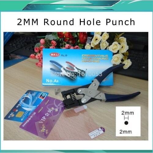 Cheap Small Metal Single Puncher Diy Paper Round Cut Pliers Hole Digging Tools Punching Dia 2mm/3mm/4mm/5mm/6mm/8mm Size