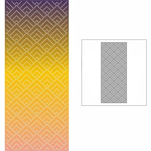 New Slim Dotted Mountain Peak Background Plate 2021 Metal Cutting Dies for DIY Scrapbooking and Card Making Embossing Craft