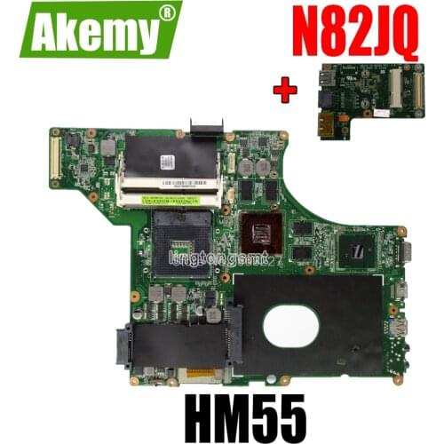 Send board+N82JQ motherboard HM55 For Asus N82J N82JV N82JA N82JQ Laptop motherboard N82JQ Mainboard N82JQ motherboard test OK