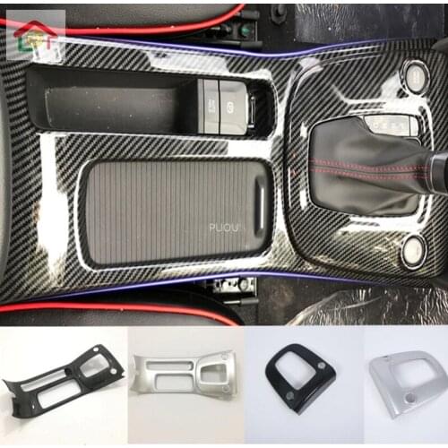 For Hyundai Kona Encino Kauai 2017 2018 2019 Car Inner Handbrake Gear Panel Shift Stall Paddle Cup Switch Frame Trim 1pcs