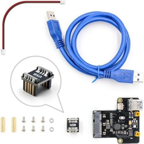 Raspberry pi X850 mSATA SSD disk expansion board supports 1TB USB 3.0