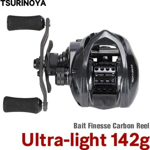 TSURINOYA Ultralight 142g Bait Finesse SPIRIT FOX 50 Baitcasting Fishing Reel Automatic Sound System Max Drag 4KG TROUT Fishing