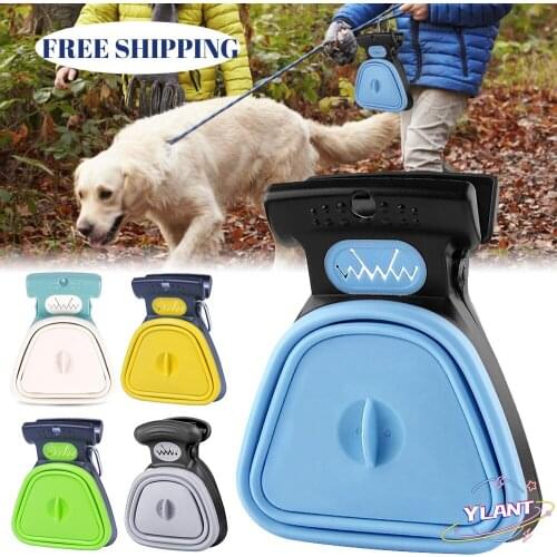 Foldable Dog Poop Bag Dispenser Poop Scoop Cleaner Outdoor Travel Pick Up Pet Waste Picker Cleaning Eco-Friendly Pet Supplies