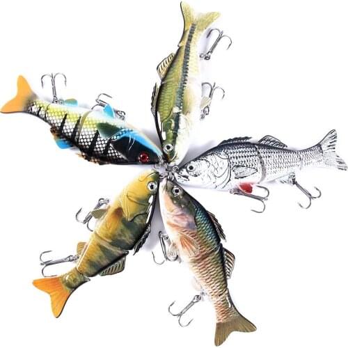 10cm 18g Sinking Wobblers Fishing Lure Wobbler Multi Jointed Swimbait 3Segment Hard Bait Catfish Pike Crankbait Bass Tackle