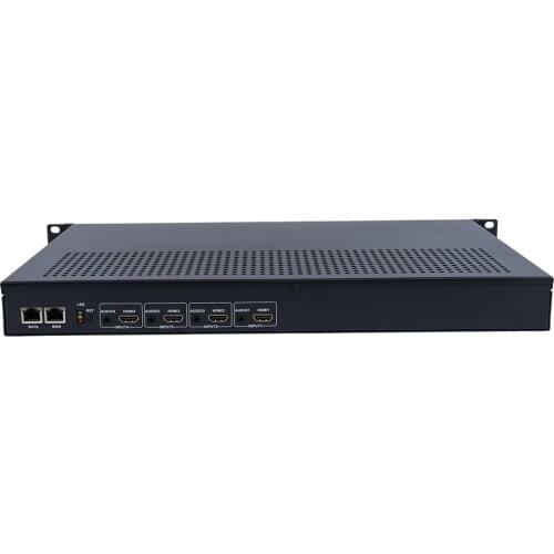 HWCODEC 1U 4 Channels 1080P Output H264 H265 4 Channel IPTV HDMI Video Encoder Support RTSP RTMP RTMPS SRT HLS UDP ONVIF