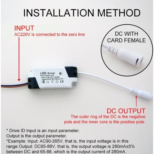 3W-24W High Quality LED Driver AC85-265V Constant Current 240mA LED Driver Plastic Shell For Lamp New Lighting Transformers