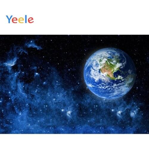 Yeele Vinyl Earth Space Nebula Children Birthday Party Photography Background Baby Boy Photographic Backdrop Photo Studio