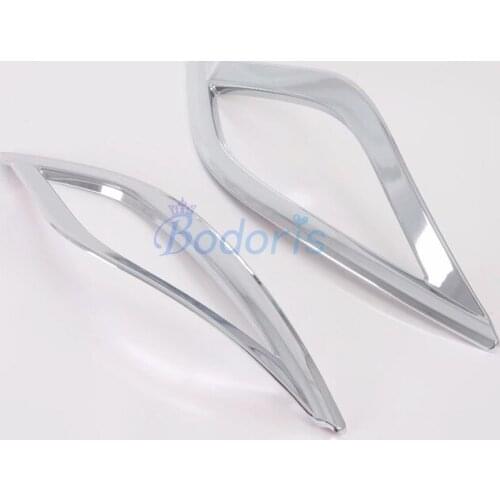 Rear Fog Lamp Cover Foglight Frame Bumper Light Protector Panel Moulding Ring Chrome For Toyota Prius 2019 2020 Accessories