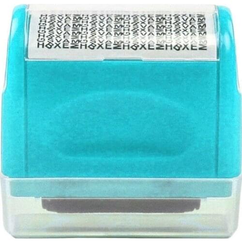 Identity Theft Prevention Stamp Identity Guard Roller Stamp Wide Rolling Security Stamp 6X6X3cm