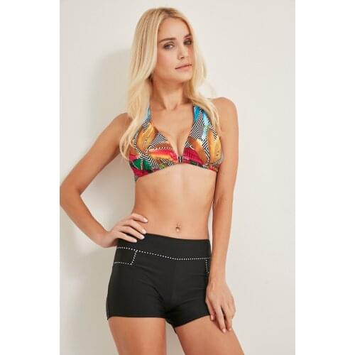 C & City Women 'S Triangle Shorts Bikini Suit 2978-1 Black