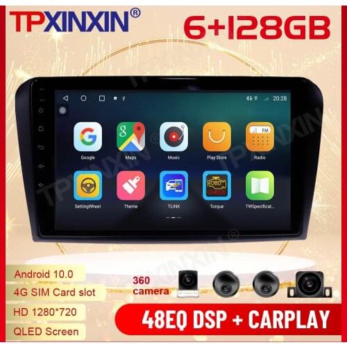 2 Din Carplay Android Radio Receiver Multimedia Stereo For Mazda 3 2006 2007 2008 2009 2010 2011 GPS Navi IPS Recorder Head Unit