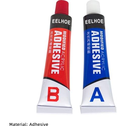 2Pc Caster Ab Glue Metal Repair Gel Mix Adhesive Strong Bonding Plastic Wood Industry Home Gap Glue Tool