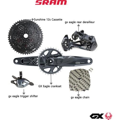 2021 SRAM GX EAGLE 1X12 12 Speed Bicycle Groupset Kit DUB Crankset Derailleur Shifter Trigger Chain Cassette 9-50T XD Freewheel