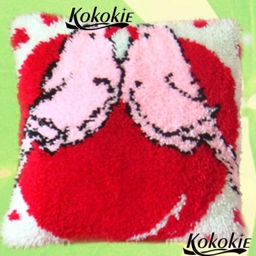 3d Embroidery cartoon carpet crocheting Rug Kits yarn latch hook rug kits cross stitch kits Unfinished Pillowcase Needlework