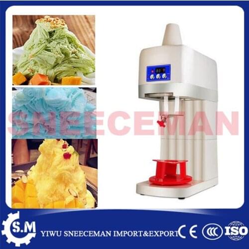 90kg/h factory directly sell Commercial Electric Snow Ice Cream Shaver Shaved Ice Cream Shaving Maker Machine Crusher machine