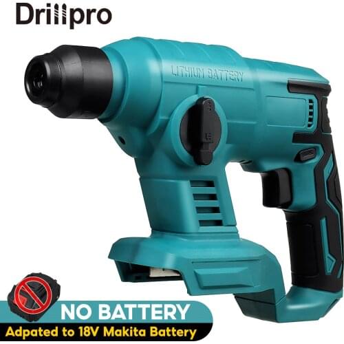 Rechargeable Cordless Electric Hammer Impact Drill Electric Hammer Drill without battery case Power Tools For 18V Makita Battery