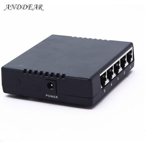ANDDEAR-Z1 passive 5 Port Poe Switch 12V 4/5+ 7/8- ethernet 10/100Mbps switch poe 4 port power for cctv camera ip cameras