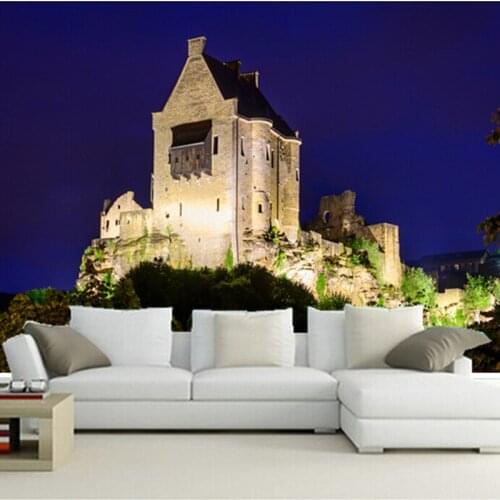 Custom 3D large mural,The ruins of the castle papel de parede ,living room TV wall bedroom wallpaper