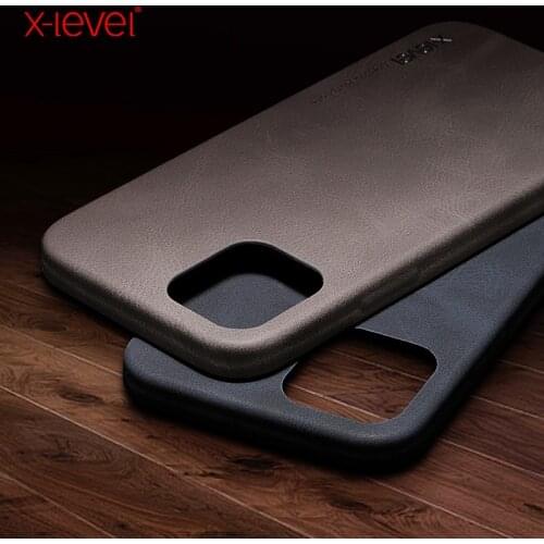X-level Pu Leather Case For Iphone 12 Pro Max Luxury Ultra Light Retro Back Phone Cover For Iphone 12 Mini Case Coque Iphone12