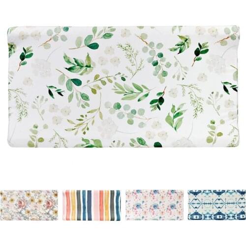 Baby Kids Bassinet Sheet Floral Print Removable Bassinet Pad Cover Baby Toddler Diaper Change Bassinet Sheets Infant Accessories