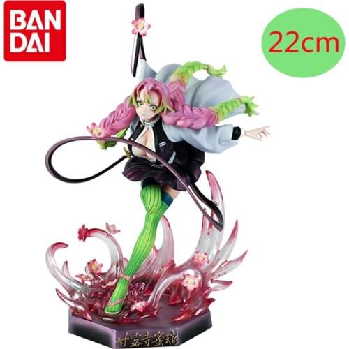 22cm Anime Figurine Model Demon Slayer Kimetsu No Yaiba Kanroji Mitsuri Statue Action Figures PVC Model Toy Collection Doll Gift