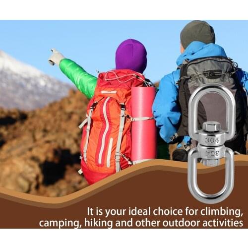 2PCS Outdoor Mountaineering Camping 8-shaped Rotating Buckle Safety Rotating Hook Connector​​ Quick Hook Buckle Camping Tools