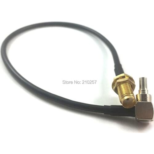 5pcs Crc9 Pigtail Connector Coaxial Cable to Sma Female Jack RG174 20cm for Huawei 4G Router