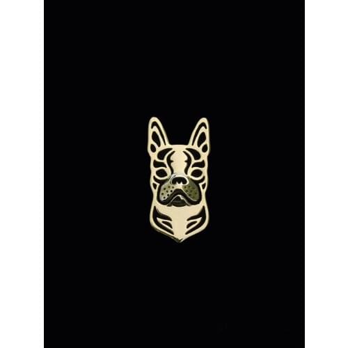 Trendy Boston Terrier brooches pet broachfashion jewelry hand of king 1pcs