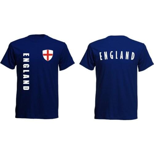 England T-Shirt MenS Footballer Legend Soccers Jersey Print Navy 2019 New Arrival Men Great Quality Funny Cotton Bulk T Shirts
